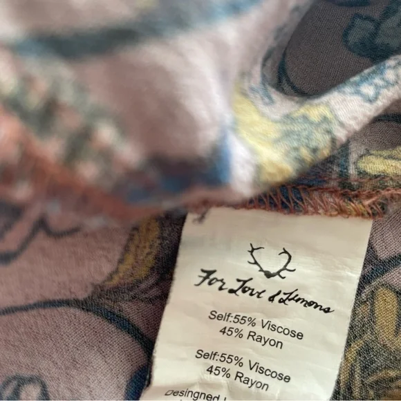 FOR LOVE AND LEMONS open back long sleeve floral dress - Picture 7 of 9